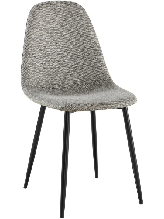 Silla de comedor tela Napier, gris claro