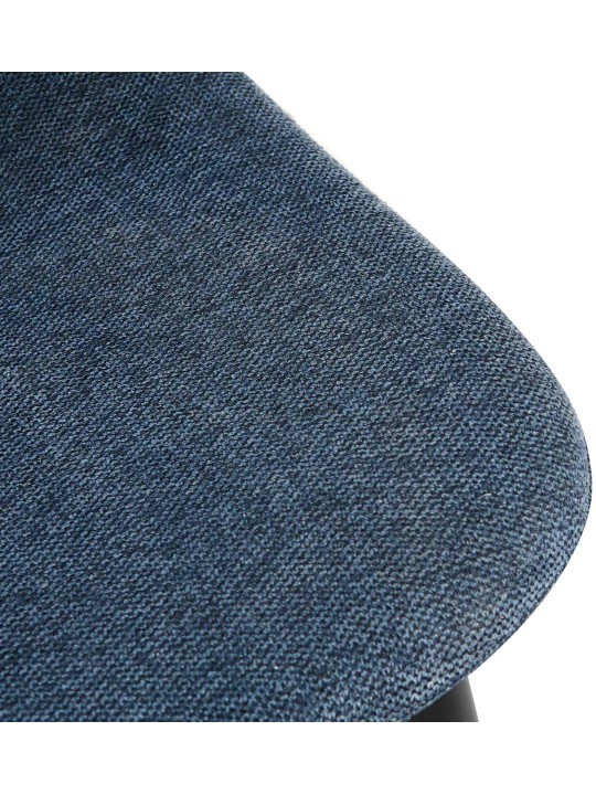 Silla de comedor tela Napier, azul oscuro