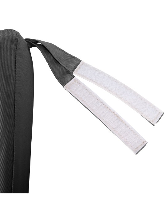 Banco mecedora Joyce con cojín de asiento 180 cm + teca, gris oscuro