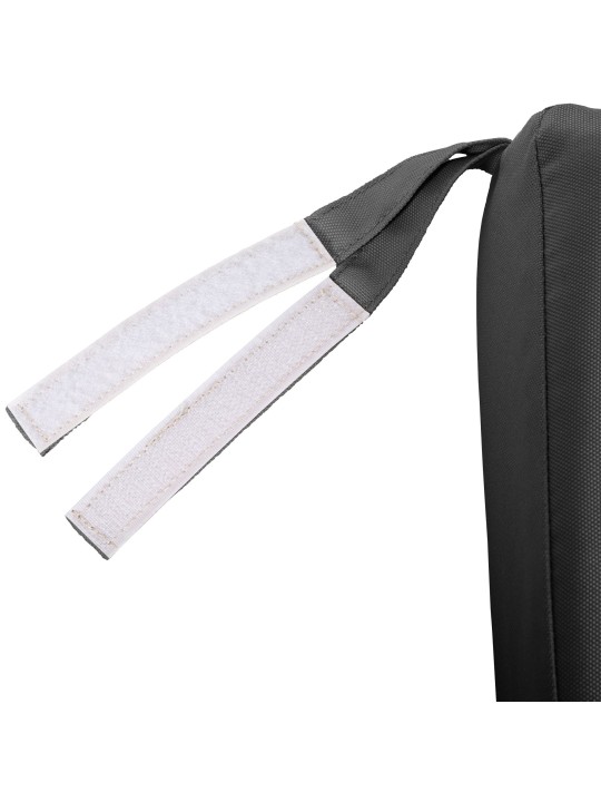 Banco de teca Jackson con cojín de asiento 150 cm + teca, gris oscuro