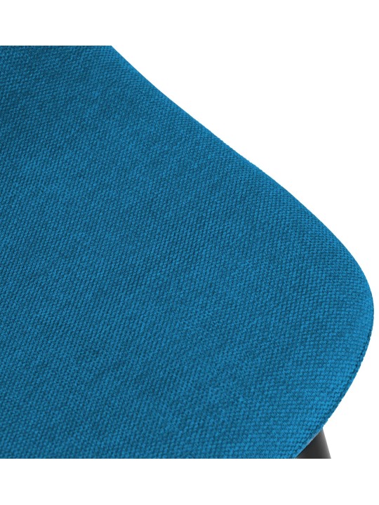 Juego de 4 sillas de comedor tela Napier, azul