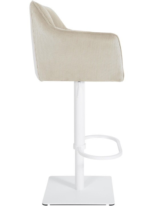 Taburete de bar Damaso W Cordón, crema