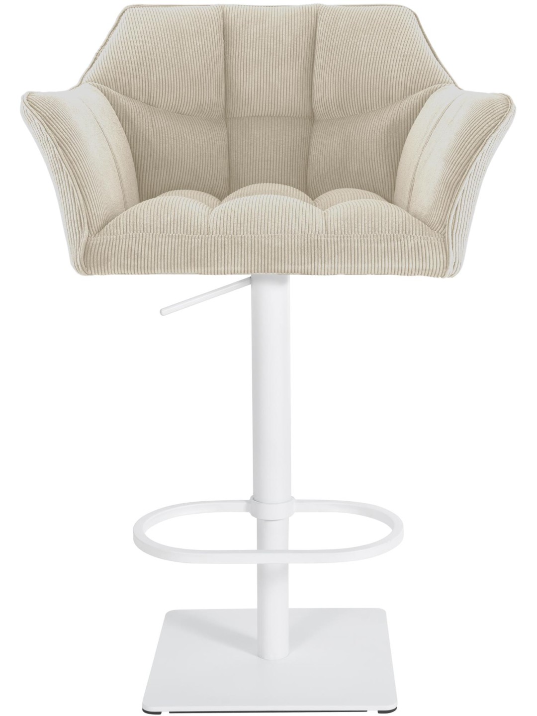 Taburete de bar Damaso W Cordón, crema