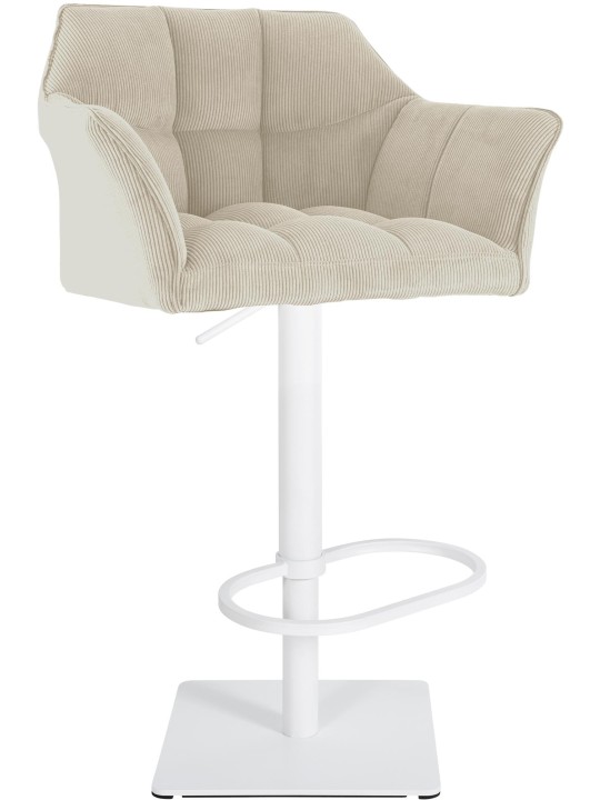 Taburete de bar Damaso W Cordón, crema