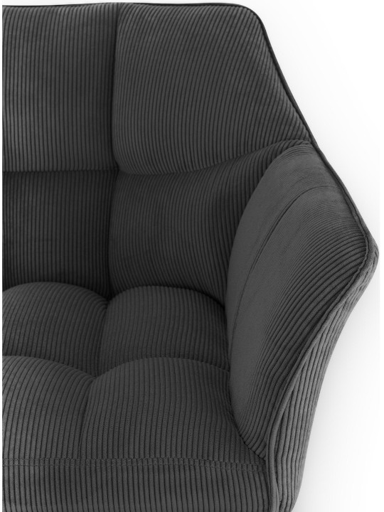 Taburete de bar Damaso B Cordón, gris oscuro