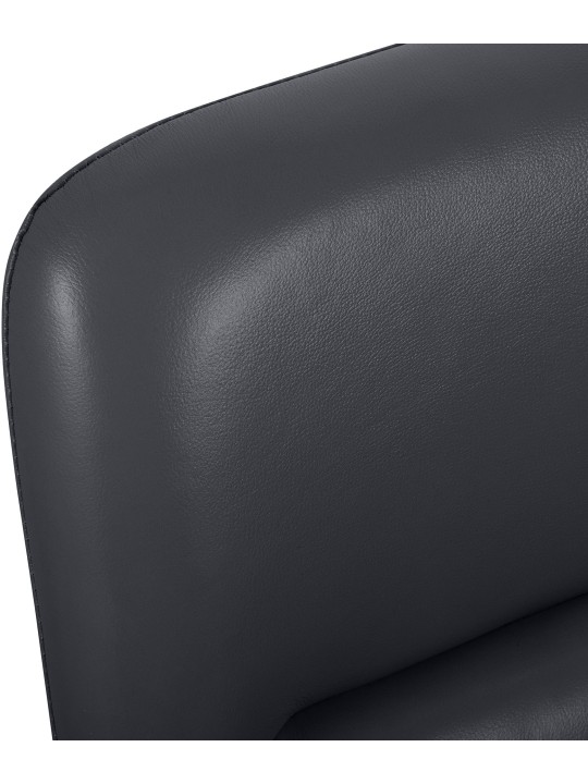 Silla de oficina Hilda de cuero auténtico, negro Silla de oficina Hilda de cuero auténtico, negro