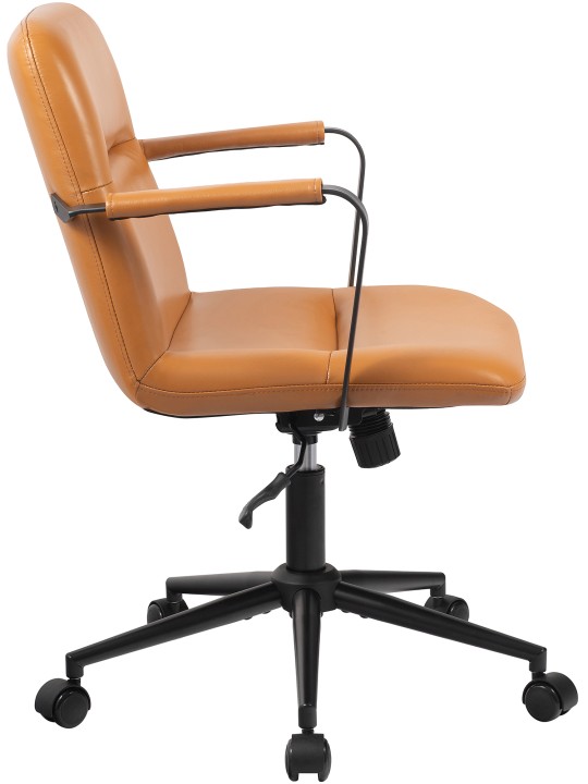 Silla de oficina Hilda de cuero auténtico, marrón Silla de oficina Hilda de cuero auténtico, marrón