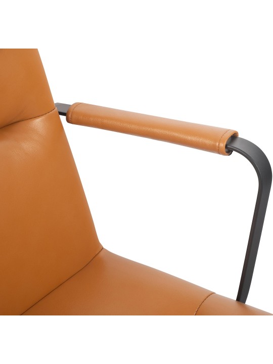 Silla de oficina Hilda de cuero auténtico, marrón Silla de oficina Hilda de cuero auténtico, marrón