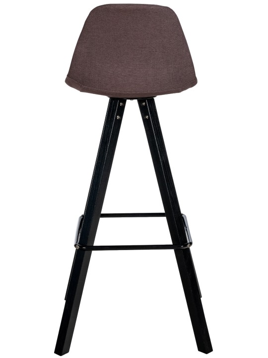 Juego de 2 taburetes de bar Corbin de tela cuadrados, marrón Juego de 2 taburetes de bar Corbin de tela cuadrados, marrón