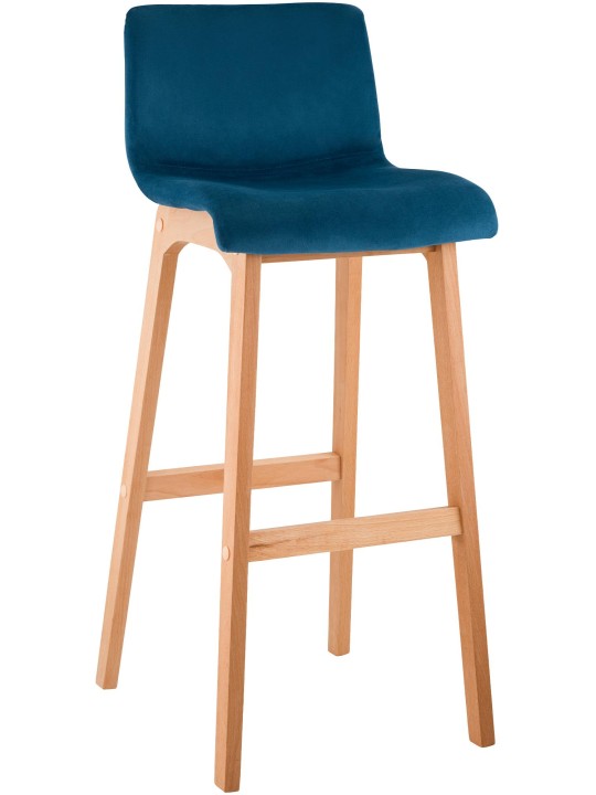 Taburete de bar Hoover Velvet Natura, azul Taburete de bar Hoover Velvet Natura, azul