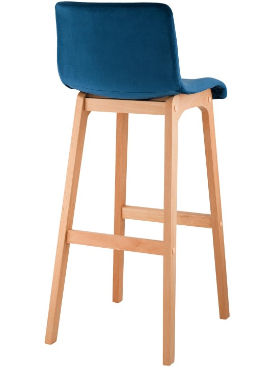 Taburete de bar Hoover Velvet Natura, azul Taburete de bar Hoover Velvet Natura, azul
