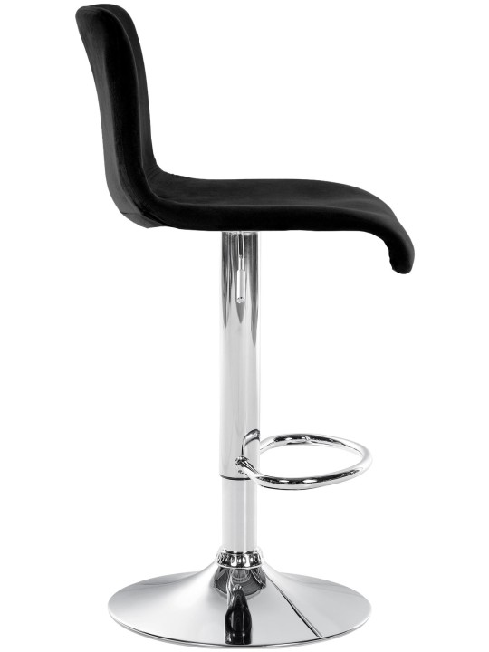 Taburete de bar Hoover terciopelo C, negro