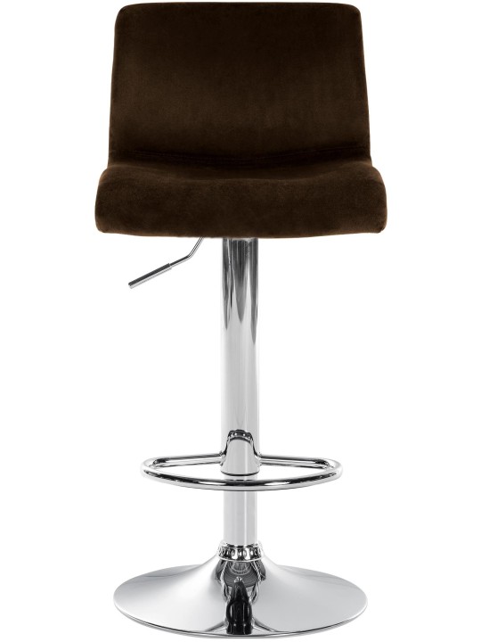 Taburete de bar Hoover terciopelo C, marrón