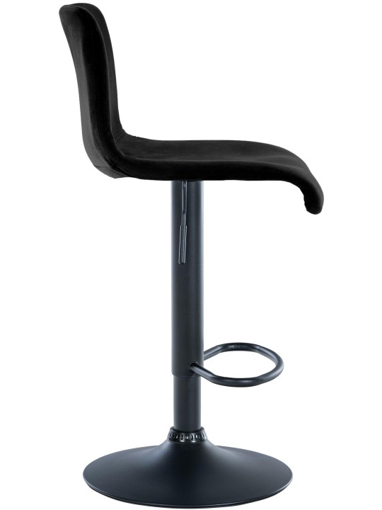 Taburete de bar Hoover terciopelo B, negro