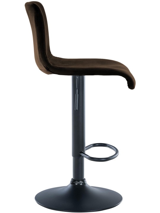 Taburete de bar Hoover terciopelo B, marrón