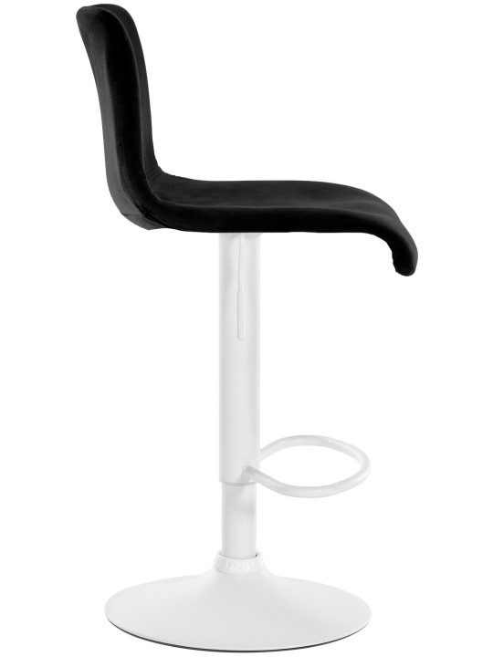 Taburete de bar Hoover terciopelo W, negro