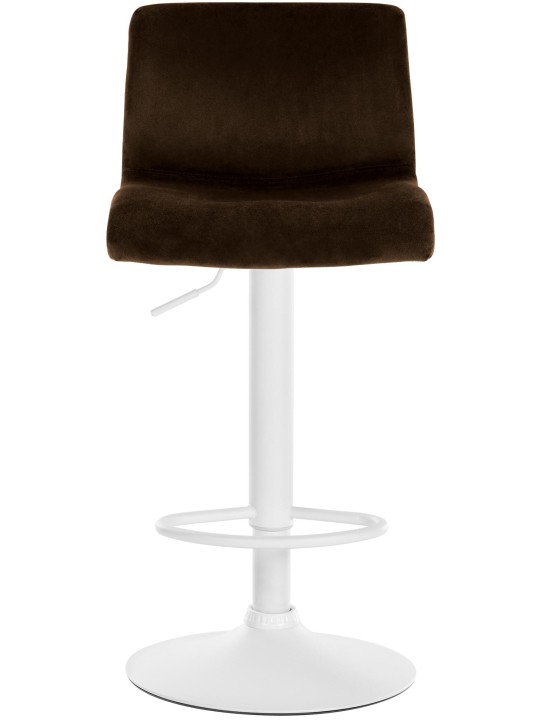 Taburete de bar Hoover terciopelo W, marrón