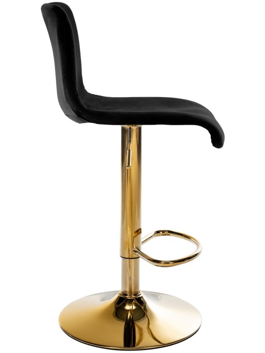 Taburete de bar Hoover terciopelo G, negro