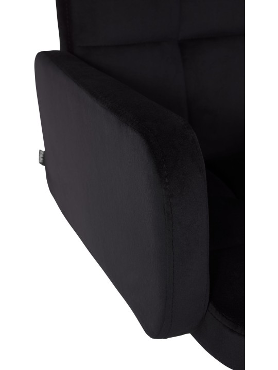 Juego de 2 taburetes de bar Los Angeles terciopelo cromado, negro Juego de 2 taburetes de bar Los Angeles terciopelo cromado, negro