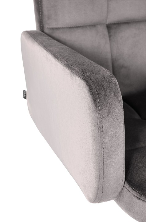 Juego de 2 taburetes de bar Los Ángeles terciopelo, gris Juego de 2 taburetes de bar Los Ángeles terciopelo, gris