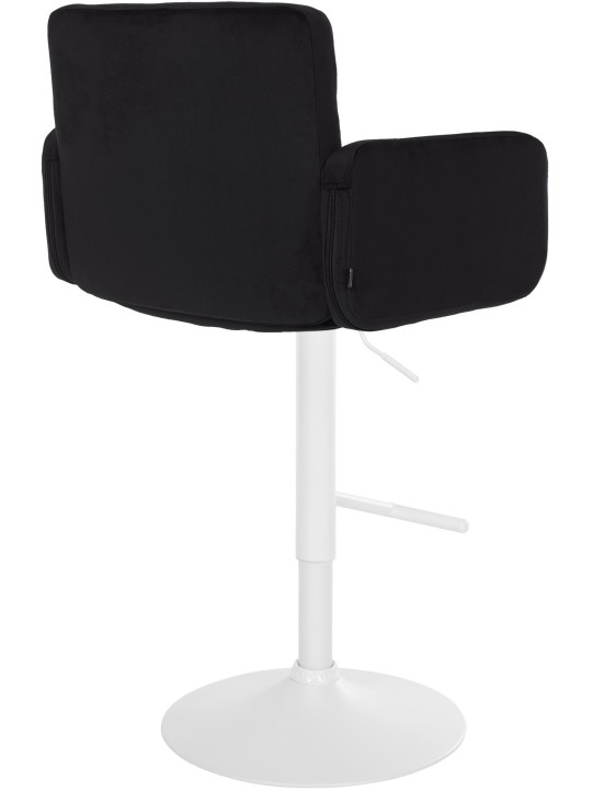 Juego de 2 taburetes de bar Los Ángeles terciopelo, negro Juego de 2 taburetes de bar Los Ángeles terciopelo, negro