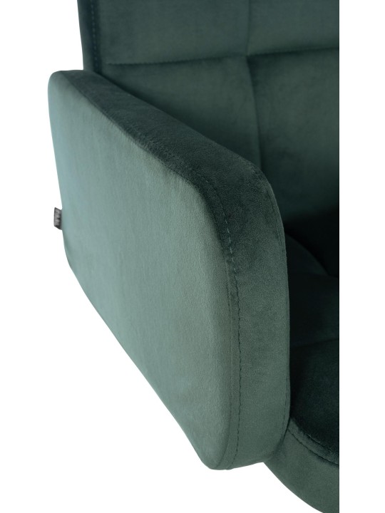 Juego de 2 taburetes de bar Los Ángeles terciopelo, verde oscuro Juego de 2 taburetes de bar Los Ángeles terciopelo, verde oscuro