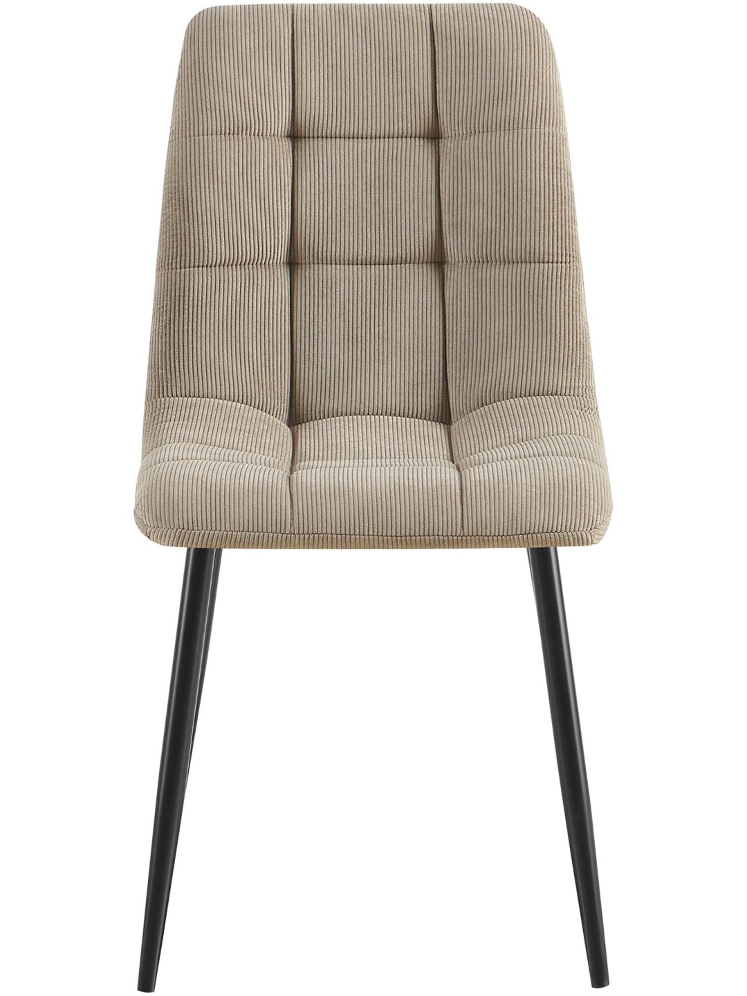 Juego de 2 sillas de comedor Antibes Cord, taupe