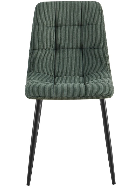 Juego de 2 sillas de comedor Antibes Cord, verde