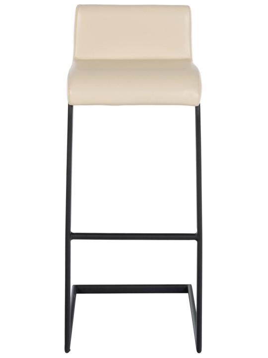 Juego de 2 taburetes de bar Newport B piel sintética, crema Juego de 2 taburetes de bar Newport B piel sintética, crema