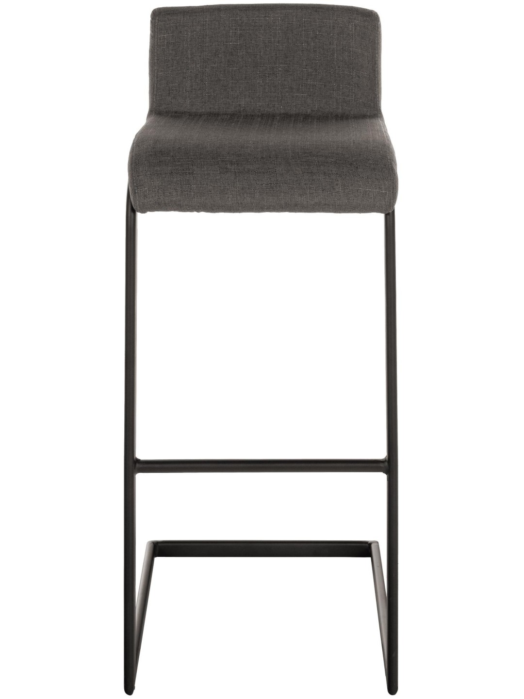 Juego de 2 taburetes de bar tela Newport B, gris oscuro