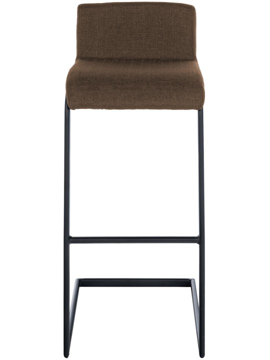 Juego de 2 taburetes de bar tela Newport B, marrón