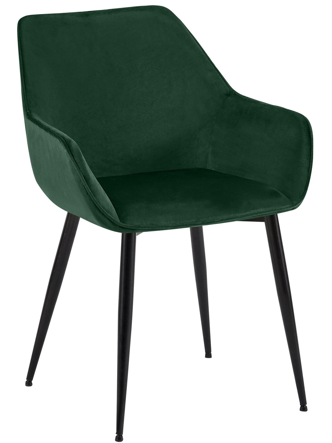 Silla de comedor Vessa terciopelo, verde