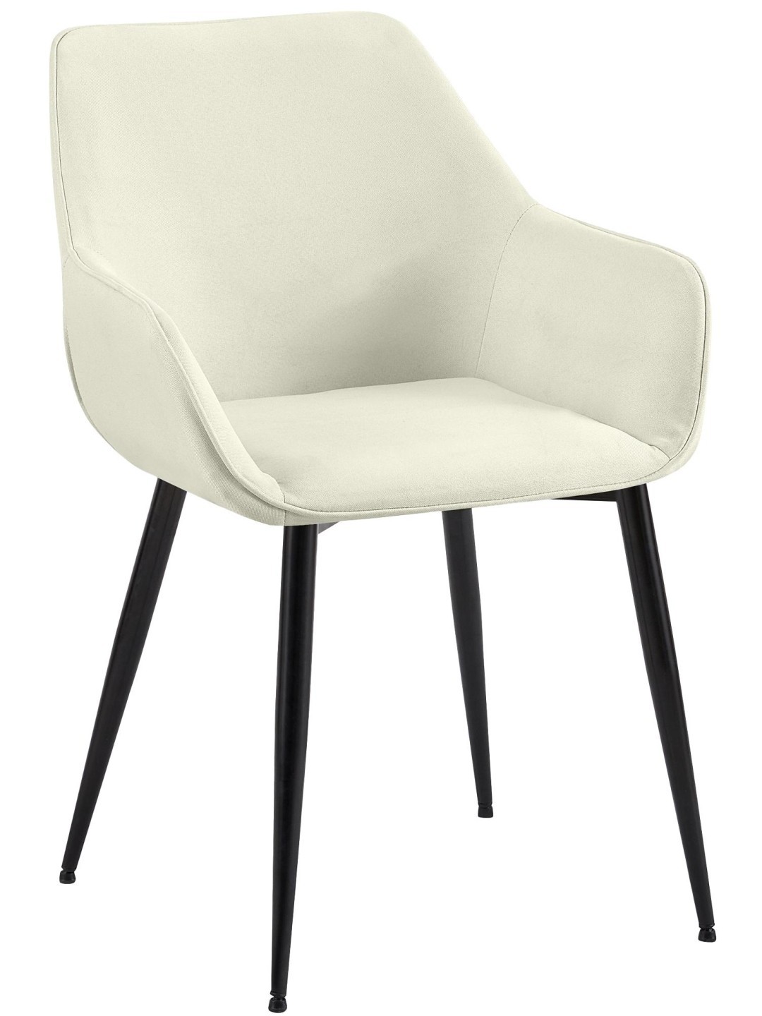 Silla de comedor tela Luena, crema
