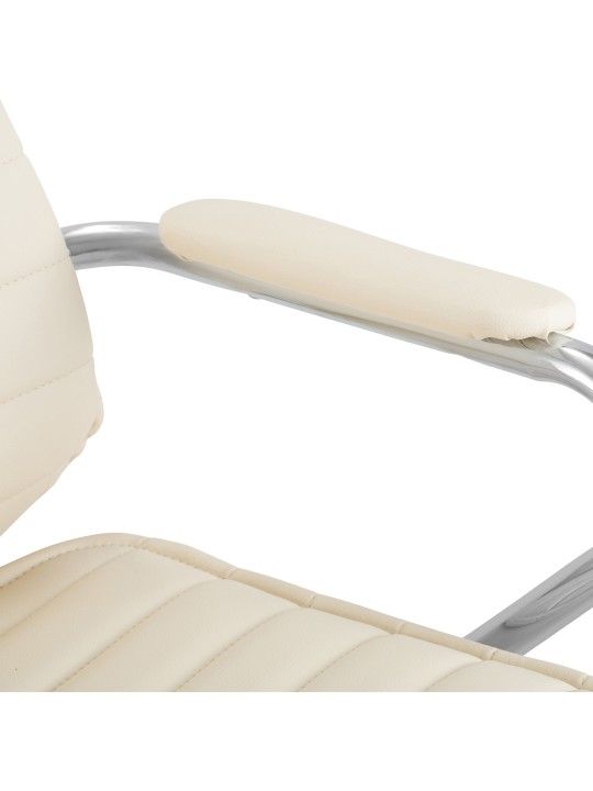 Silla de oficina Rako, crema