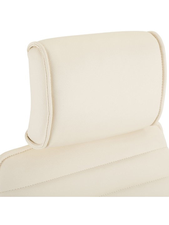 Silla de oficina Rako, crema