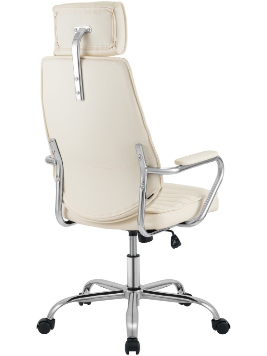 Silla de oficina Rako, crema