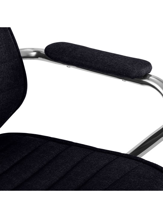 Silla de oficina Rako tela, negro