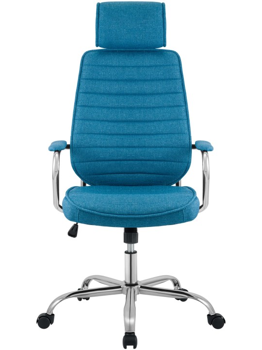 Silla de oficina Rako tela, azul