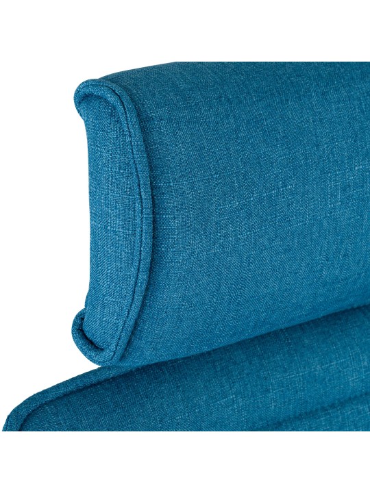 Silla de oficina Rako tela, azul