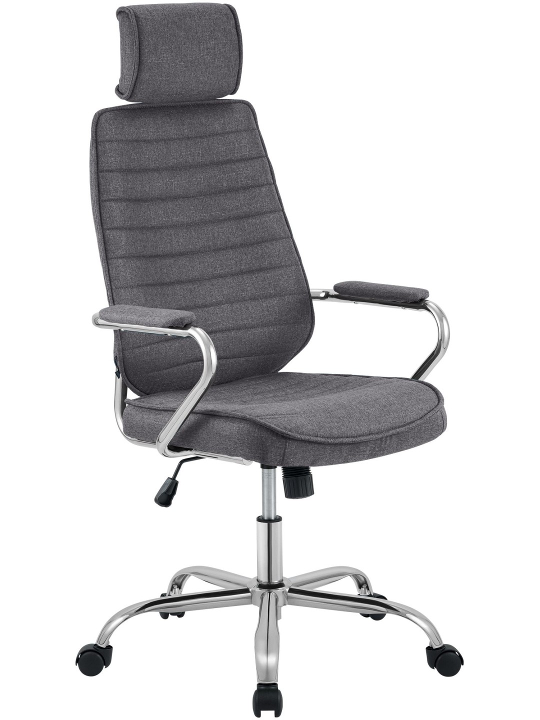 Silla de oficina Rako tela, gris oscuro