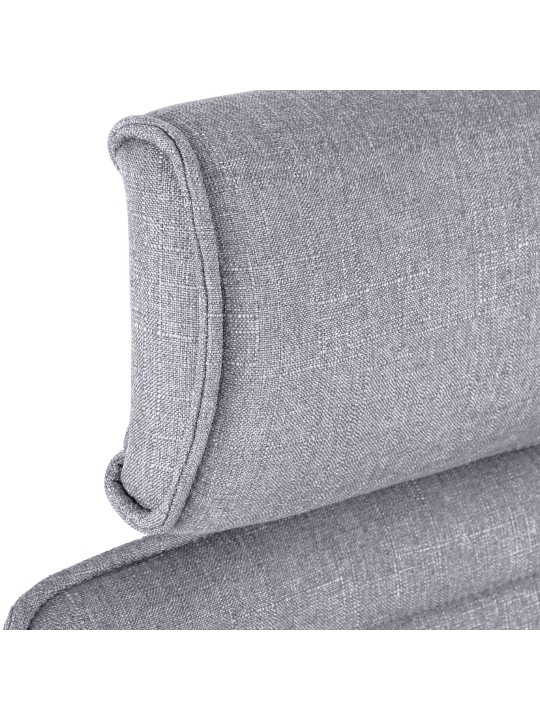 Silla de oficina Rako tela, gris claro