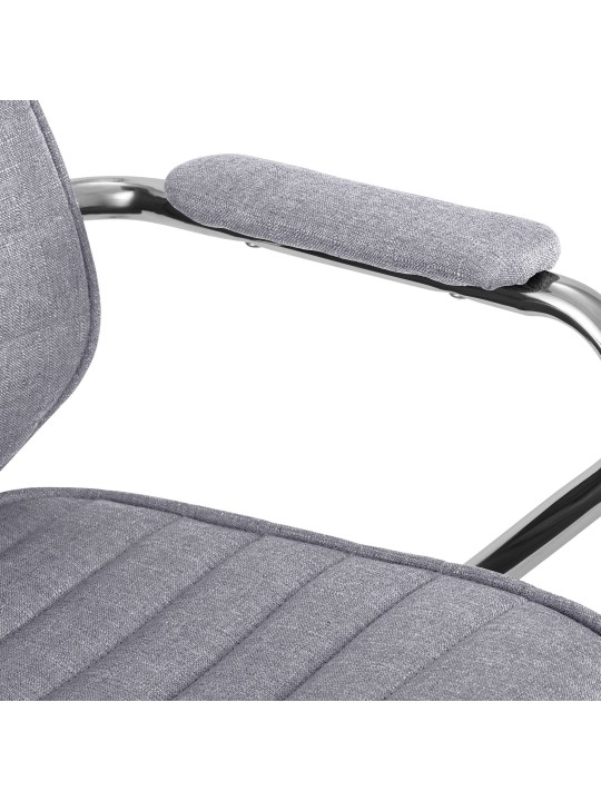 Silla de oficina Rako tela, gris claro