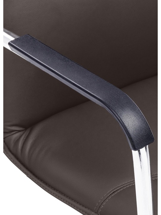 Juego de 2 sillas de visita Seattle, marrón