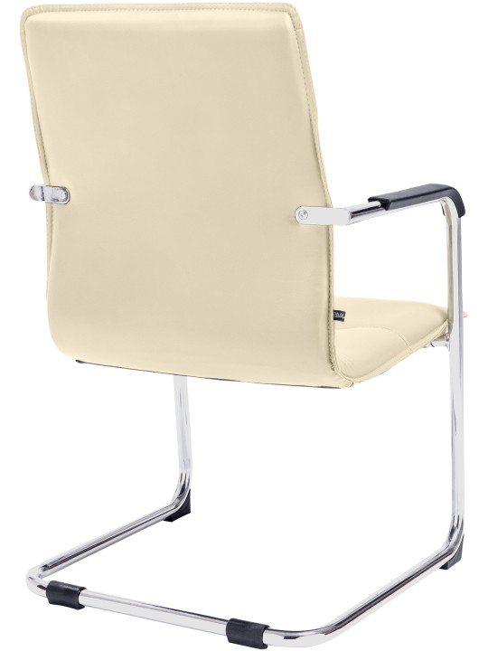 Juego de 2 sillas de visita Seattle, crema