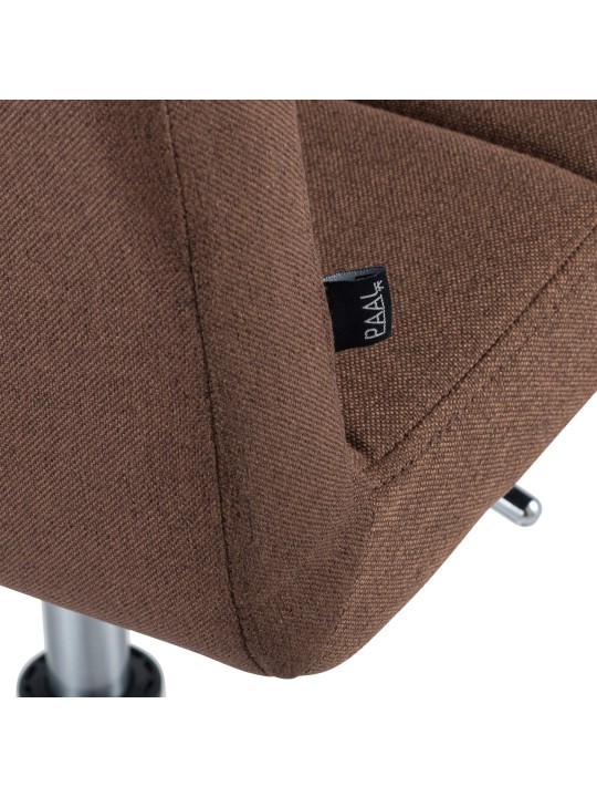 Silla Ricky tela, marrón