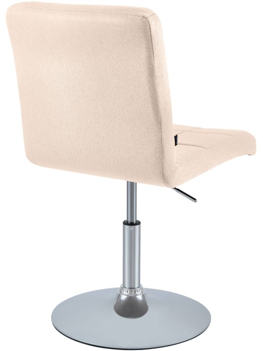 Silla Ricky tela, crema