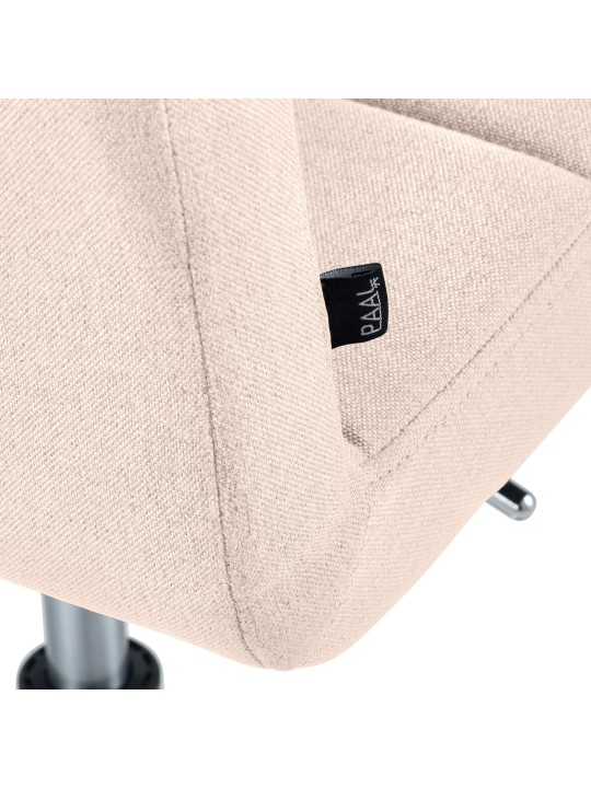 Silla Ricky tela, crema