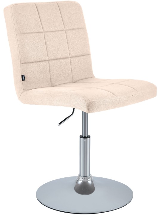 Silla Ricky tela, crema