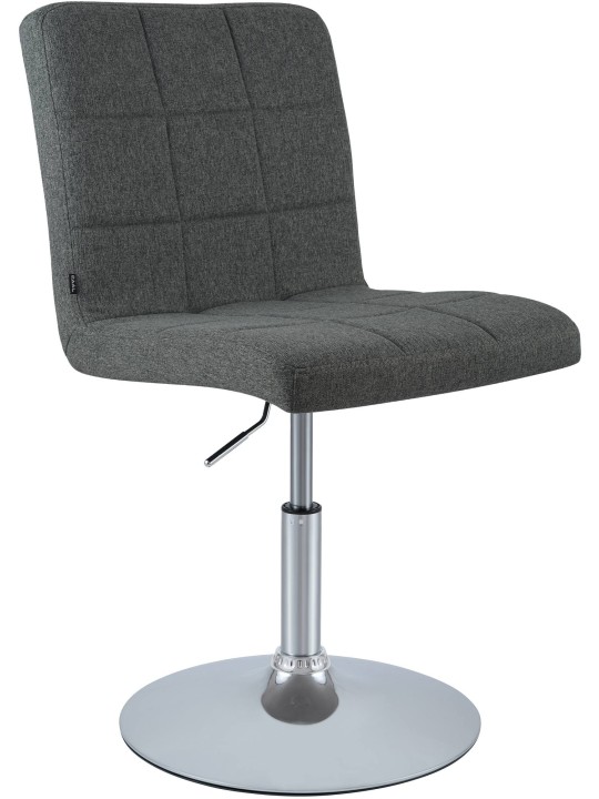 Silla Ricky tela, gris oscuro