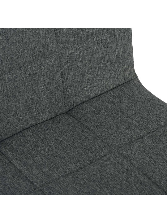 Silla Ricky tela, gris oscuro